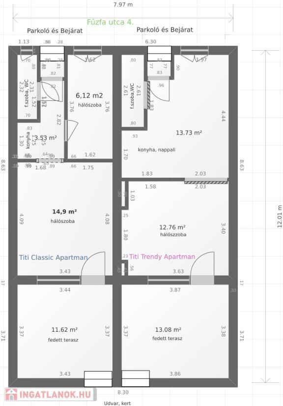 Titi Classic & Trendy Apartman Bük Εξωτερικό φωτογραφία